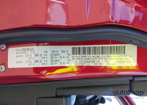 2016 Jeep Cherokee Limited from USA, damaged, VIN 1C4PJMDS9GW279258